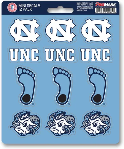 Vista 13 de FANMATS NCAA - Juego de calcomanías unisex para adolescentes, paquete mini de 12
