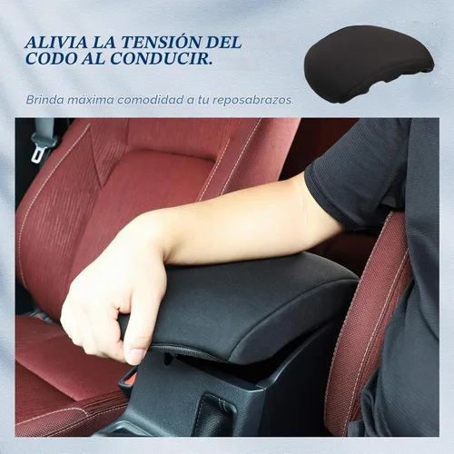 Vista 4 de Funda de consola central de alta calidad compatible con Toyota Hilux 2015 2016 2017 2018 2019 2020 2021 Protector de cojín para reposabrazos de coche