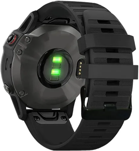 Vista 17 de AISPORTS Correa de silicona compatible con Garmin Fenix 7/7 Pro/6/6 Pro/5/5 Plus, correa de reloj de ajuste rápido de 0.866 pulgadas, correa