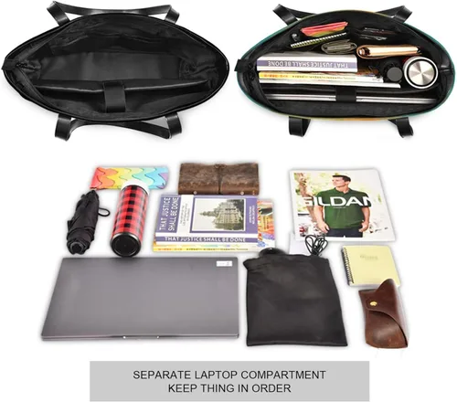 Vista 7 de Sunset Deers - Bolsas para computadora con clase con cremallera para universidad con pañal maletín ejecutivo para mujer