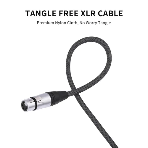 Vista 8 de Adaptador de cable XLR hembra a hembra DMX512 de 1 pie, paquete de 2 unidades, 5 pines