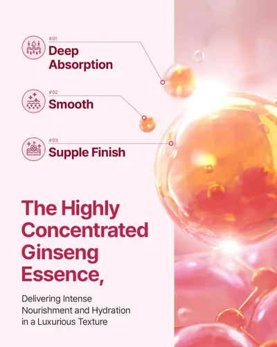 Vista 5 de Donginbi Red Ginseng Daily Defense Essence - Suero reafirmante y reparador de barrera de la piel para piel seca, esencia de ginseng rojo coreano