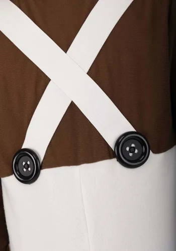 Vista 7 de Willy Wonka - Disfraz de Oompa Loompa para niños, uniforme de trabajador de fábrica de chocolate, traje para Halloween