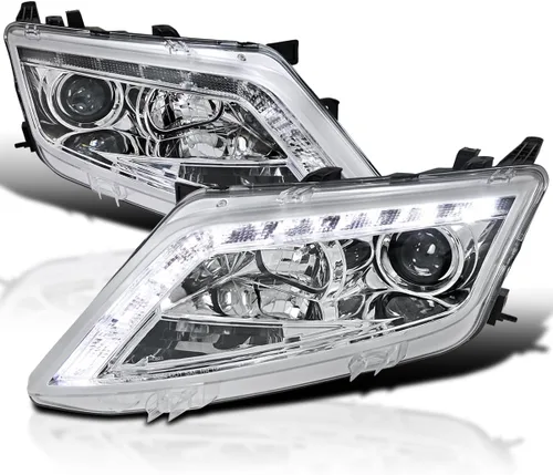 Vista 10 de SPEC-D TUNING Faros LED con proyector negros compatibles con Ford Fusion 2010-2012, conjunto de faros delanteros izquierdo + derecho For 2010-2012