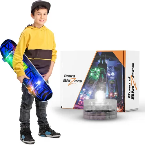 Vista 6 de Board Blazers Luces LED para Skateboard con Efecto Underglow - Regalo Ideal para Skateboard - Luz LED Perfecta para Longboard o Luz para Scooter