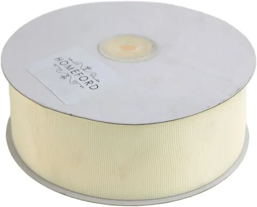 Vista 95 de Homeford Cinta de grogrén macizo, 50 yardas (1-1/2 pulgadas, oro antiguo)