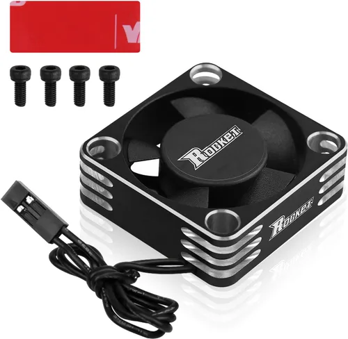 Vista 10 de Ventilador de enfriamiento del motor RC Disipador de calor del motor 28000RPM ESC Ventilador de enfriamiento para coche RC 1/8 1/10 1/12 escala 540