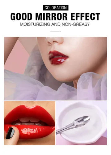 Vista 2 de BestLand Paquete de 2 bases de brillo de labios hidratante casera, base de maquillaje de labios, material básico de lápiz labial, base de brillo