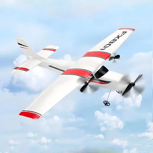 Vista 3 de GoolRC Avión RC, avión de control remoto de 2.4 GHz, avión de control remoto de 2 canales, planeador de espuma EPP, avión RC fácil de volar