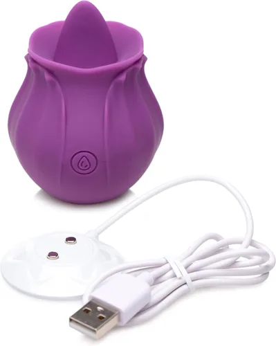 Vista 7 de Bloomgasm Wild Violet 10X - Estimulador de silicona para lamer clítoris