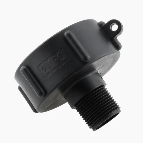 Vista 4 de IBC - Adaptador de asas DGZZI S60 de 2 pulgadas NPS a 3/4 pulgadas, rosca macho IBC con cinta de PTFE para tanque de agua, equipo de riego