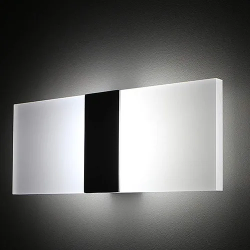 Vista 3 de Mobestech Lámpara de pared LED moderna de acrílico aplique de pared rectangular para dormitorio, sala de estar, escalera, hotel, pasillo, pasillo