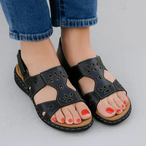Vista 9 de CUSHIONAIRE Sandalia cómoda Briar para mujer + espuma Comfort