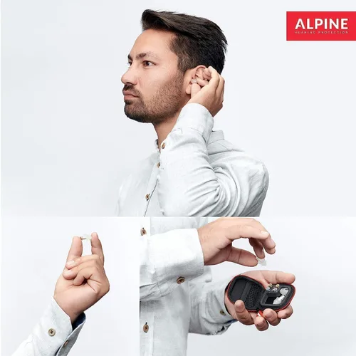 Vista 6 de Alpine MusicSafe Pro - Tapones de alta fidelidad para músicos - 3 juegos intercambiables de filtros premium: 16, 19 y 22 dB - Protección auditiva