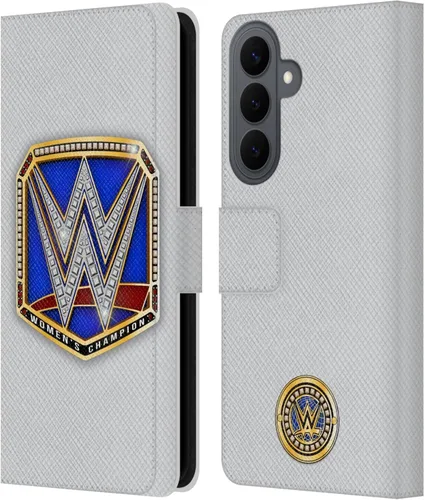 Vista 303 de Head Case Designs Officially Licensed WWE Cruiserweight Champion Title Belts Leather Wallet Case Compatible with Samsung Galaxy A07 4G Campeón