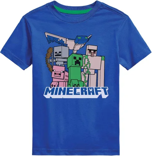 Vista 4 de Minecraft Manga corta para niños ajuste regular