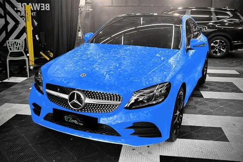 Vista 9 de Camuflaje Sahdow Sky Blue - Adhesivo de vinilo para coche, sin burbujas, 1 pie x 5 pies, kit de herramientas