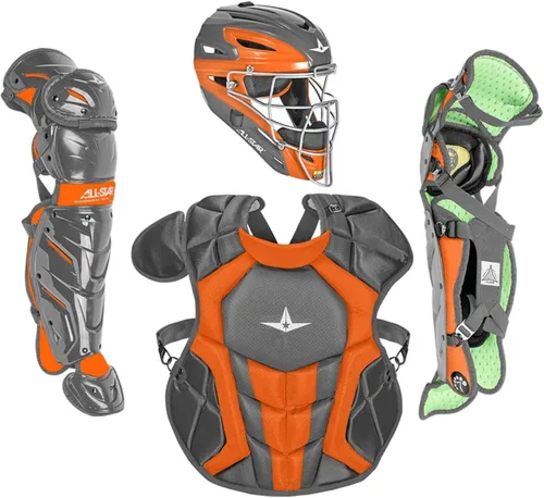 Vista 24 de All-Star Eje S7 de 9 a 16 años – Kit de equipo de captura de béisbol (incluye casco, protector de pecho, protectores de piernas), cumple con NOCSAE