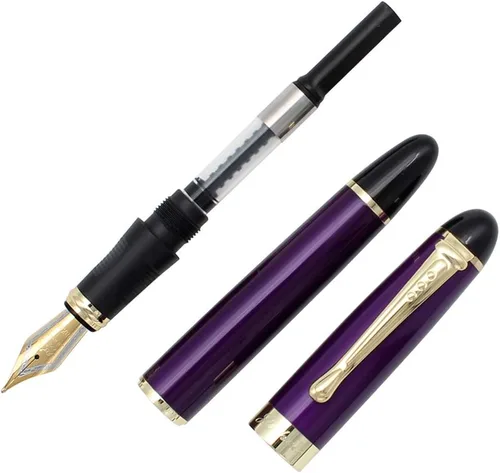 Vista 5 de Juego de 4 plumas estilográficas Jinhao 450 con convertidores recargables 4 colores - 1