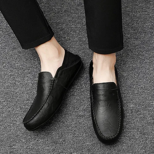 Vista 4 de Go Tour Mocasines casuales para hombre, zapatos de conducción sin cordones