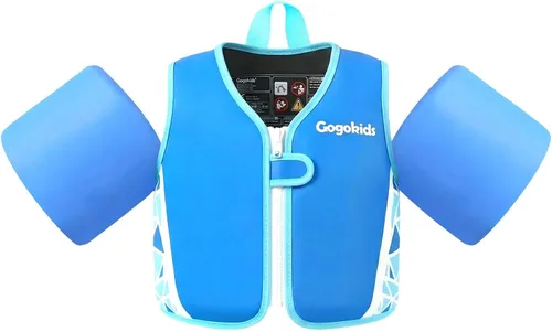 Vista 18 de Gogokids Chaleco de natación para bebé, flotadores para niños de 33-66 libras, chaqueta de natación para niños con alas de agua para niños de 2 3 4