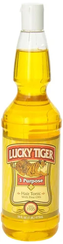 Vista 3 de Lucky Tiger Tónico para el cabello de 3 propósitos, 16 onzas líquidas