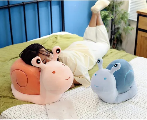 Vista 3 de Almohada de caracol para sofá, almohada de suelo, almohada de lectura para coche (azul, 7.9 in = 7.8 pulgadas)