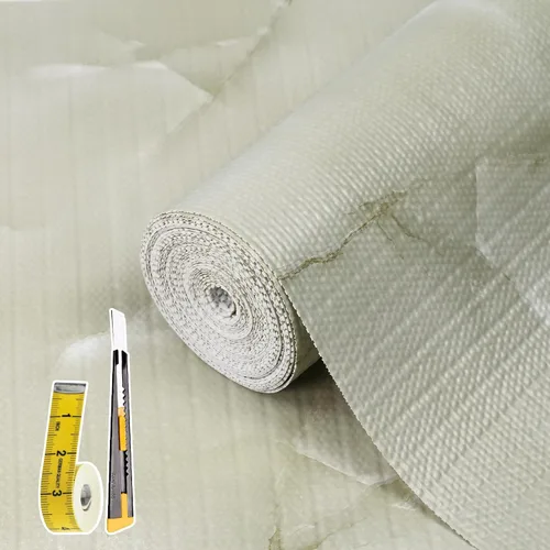 Vista 15 de Lámina para revestir estantes y cajones de cocina y baño, impermeable, antideslizante, sin adhesivo, fácil de limpiar, incluye cuchillo y cinta