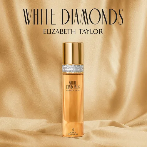 Vista 5 de Elizabeth Taylor White Diamonds, Eau de Toilette EDT Spray, Gardenia, 3.3 onzas líquidas y perfume para mujer, White Diamonds, Eau de Toilette EDT