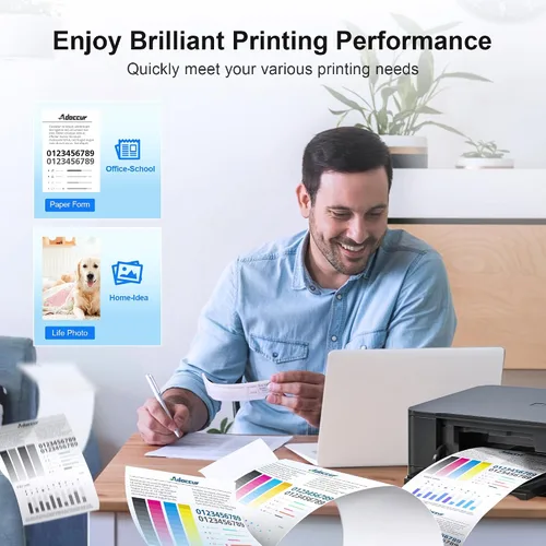 Vista 6 de 65XL para HP Cartucho de tinta negra de alto rendimiento de repuesto para tinta HP 65, 65XL Cartucho de tinta negra para impresoras HP Deskjet 3755