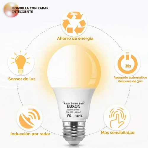 Vista 4 de Foco de luz con sensor de movimiento
