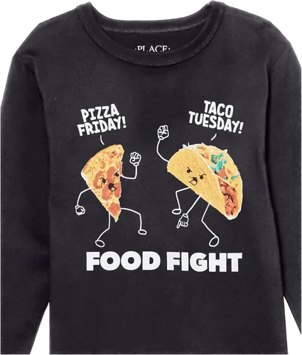 Vista 2 de The Children's Place Boys' Long Sleeve Multi Color Graphc T-Shirt