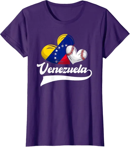 Vista 8 de Camiseta de béisbol venezolana con diseño de corazón y bandera de Venezuela, Negro