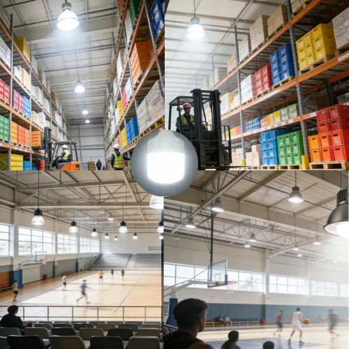 Vista 3 de Bombillas LED de alto vatio, equivalente a 250 W-300 W, luz blanca brillante de 35 W, 6000 K de alta intensidad, 3675 lúmenes LED comerciales