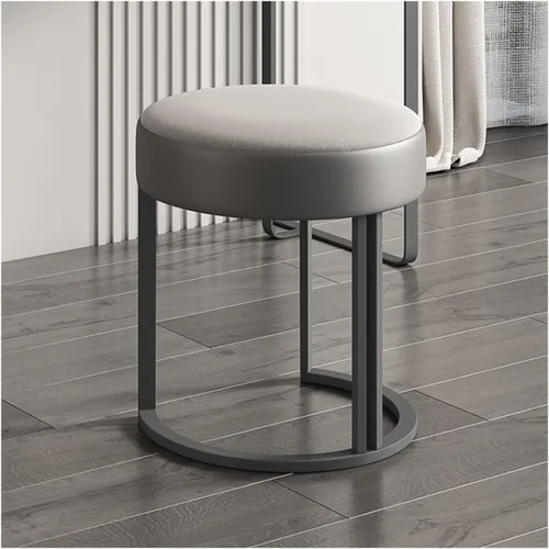 Vista 8 de HIHELO Dressing Tables Wood Slate Dressing Table Bedroom Simple Gray Makeup Table Side Cabinet Makeup Stool Mirror Telescopic Side Cabinet Wooden