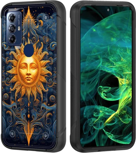 Vista 40 de Funda para Moto G Stylus 5G 2023, resistente de doble capa de policarbonato duro y silicona suave, resistente a prueba de golpes, funda protectora