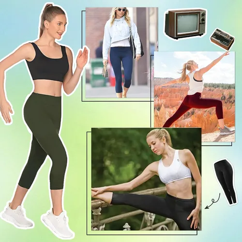 Vista 46 de NexiEpoch - Paquete de 4 leggings suaves para mujer, con bolsillos, control de abdomen y cintura alta, pantalones capri para yoga y ejercicio