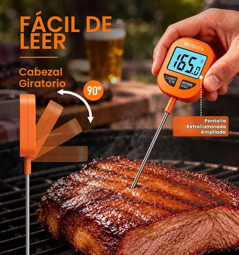 Vista 5 de BOMATA Digital Food Thermometer, IPX6 Waterproof, 1-3 Sec Fast Read
