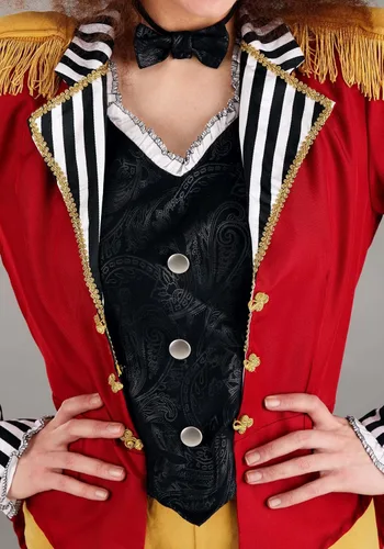 Vista 6 de Women's Ravishing Ringmaster Costume, Adult Deluxe Circus Outfit for Women, Ringleader and Lion Tamer Halloween Costume