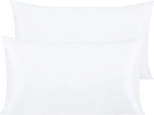 Vista 20 de NTBAY Fundas de Almohada de Algodón Egipcio Queen - Juego de 2, Fundas de Almohada de Algodón de 500 Hilos - Fundas de Almohada Suaves