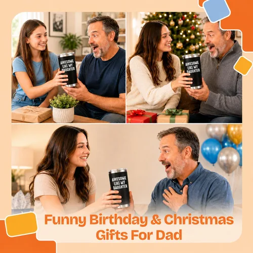 Vista 4 de NewEleven Regalo del Día del Padre para Papá - Regalos Geniales para Papá de Hija - Ideas Únicas de Regalo de Cumpleaños para Padre, Esposo, Papá