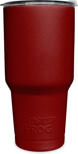 Vista 11 de Frosted Frog Vaso negro de 30 onzas con aislamiento al vacío con popote de acero inoxidable