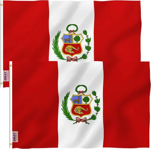 Vista 10 de Anley Fly Breeze - Bandera de Perú de 3 x 5 pies, color vivo y a prueba de decoloración, cabecera de lona y doble costura, banderas nacionales