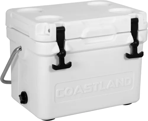 Vista 15 de Coastland Bay Series Cooler Premium - Enfriador rotomoldeado aislado para uso diario, pequeño baúl de hielo para espacios reducidos