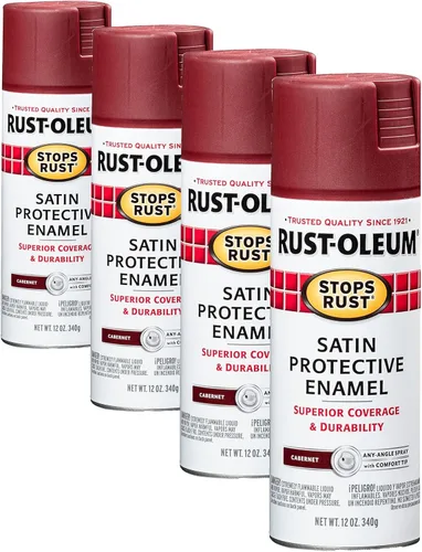 Vista 120 de Rust-Oleum 7776830 - Pintura en aerosol para prevención del óxido, 12 onzas, negro plano