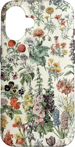 Vista 32 de Cute Flowers Vintage Botanical Flower Illustration Case for iPhone 17