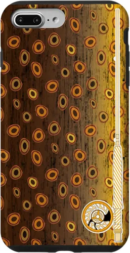 Vista 12 de Funda de pescador con estampado de trucha marrón para iPhone 16