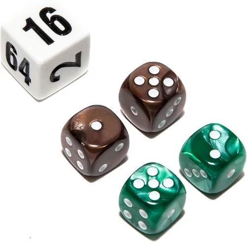 Vista 28 de Bello juegos Deluxe dados de imitación de mármol sets-black/, Azul, 5/8