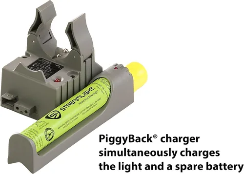 Vista 4 de Streamlight 75884 Stinger DS LED Linterna recargable de alta potencia con cargador de 12 voltios DC Piggy-Back - 800 lúmenes