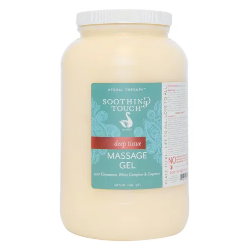 Vista 3 de Soothing Touch Gel de masaje de tejido profundo, cayena/canela/alcanfor blanco, 64 onzas
